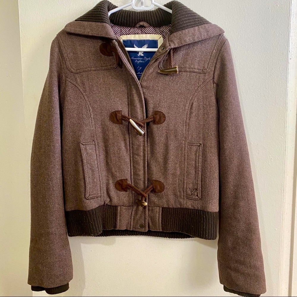 American Eagle Outfitters Toggle Wool Blend Jacket